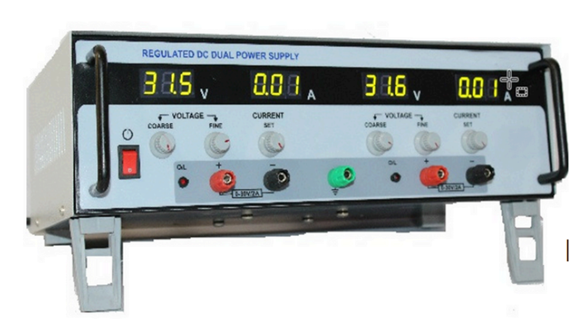 Dual Dc Regulated Power Supply 30V2 - Electrical Trainer Kit by Lovosis Technology