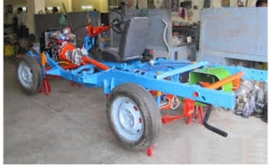 CAR CHASSIS ALL WHEEL DRIVE ACTUAL CUT SECTION - Electrical Trainer Kit by Lovosis Technology