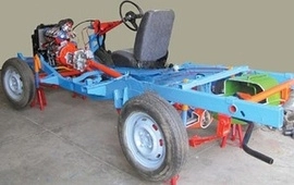 CAR CHASSIS FRONT WHEEL DRIVE ACTUAL CUT SECTION - Electrical Trainer Kit by Lovosis Technology