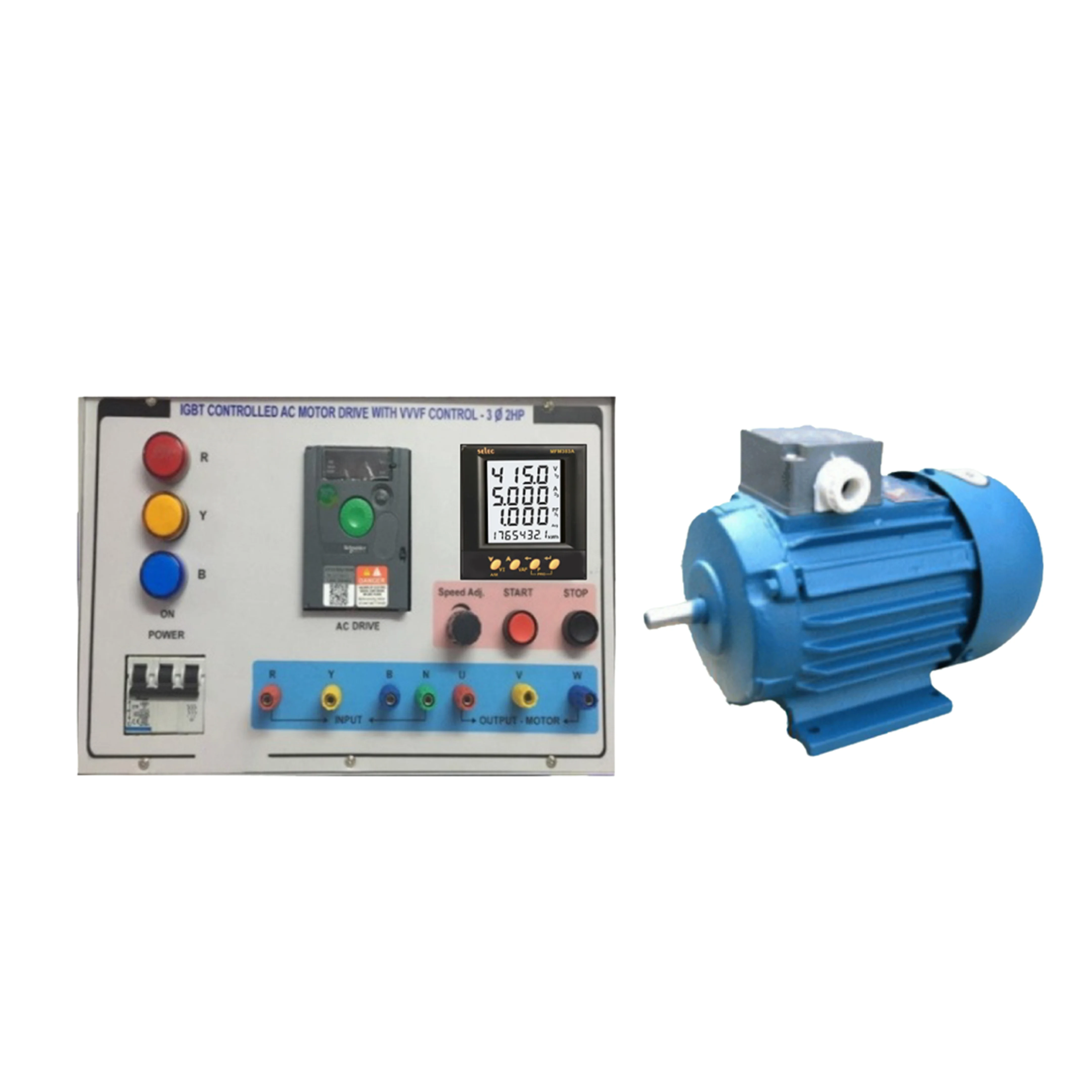 THYRISTORIGBT CONTROLLED A.C. MOTOR - Electrical Trainer Kit by Lovosis Technology