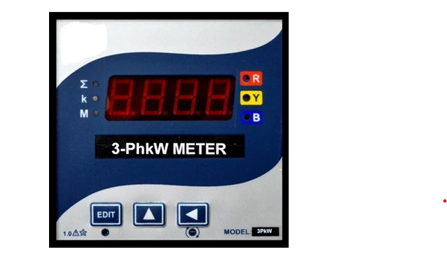 3PHASE WATT METER 4DIGIT 7SEGMENT DISPLAY 3PHASE WATT METER 4DIGIT 7SEGMENT DISPLAY - Electrical Trainer Kit by Lovosis Technology